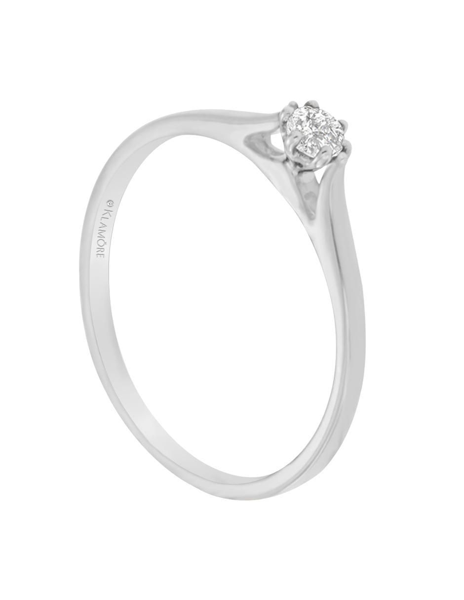 Solitario 14 k Vanoni diamante 3