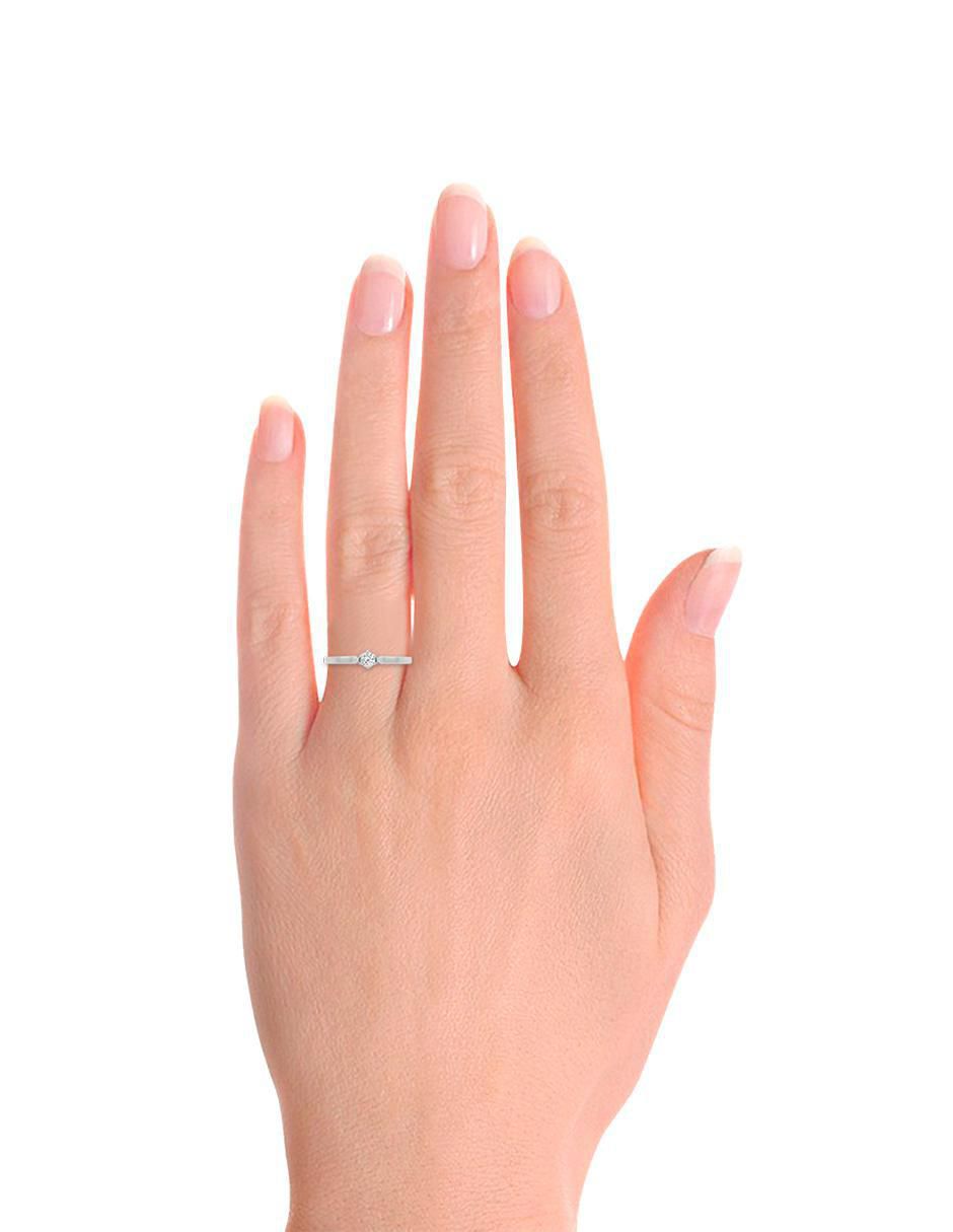 Solitario 14 k Vanoni diamante 4