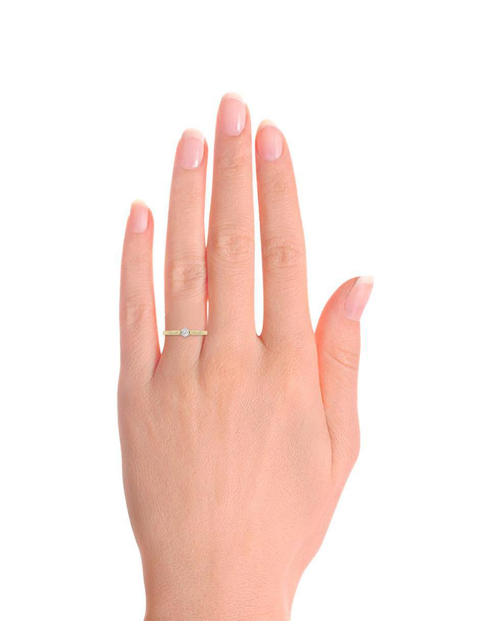 Solitario 14 k Vanoni diamante 2