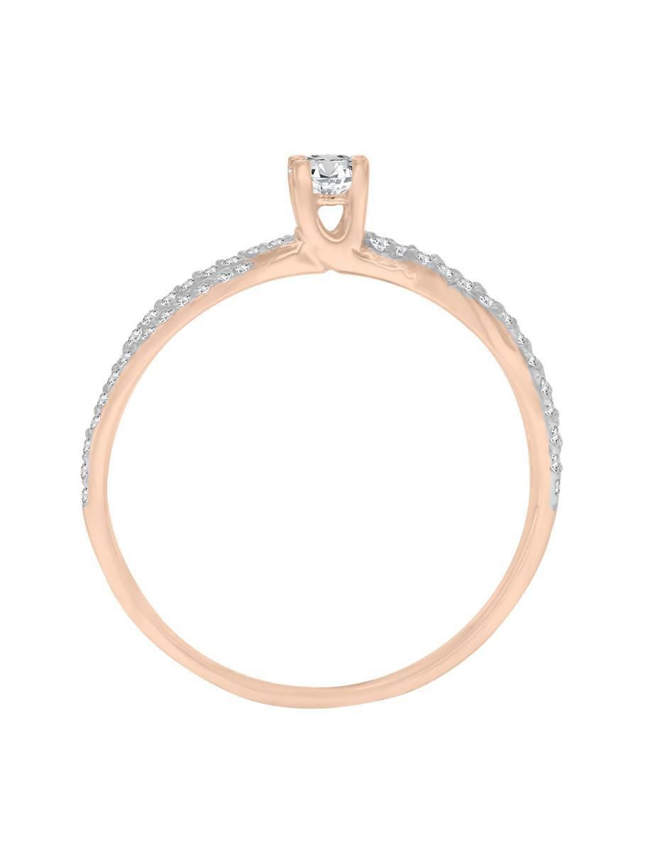 Solitario 14 k Tiana diamante 2