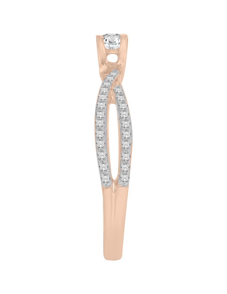 Solitario 14 k Tiana diamante 5