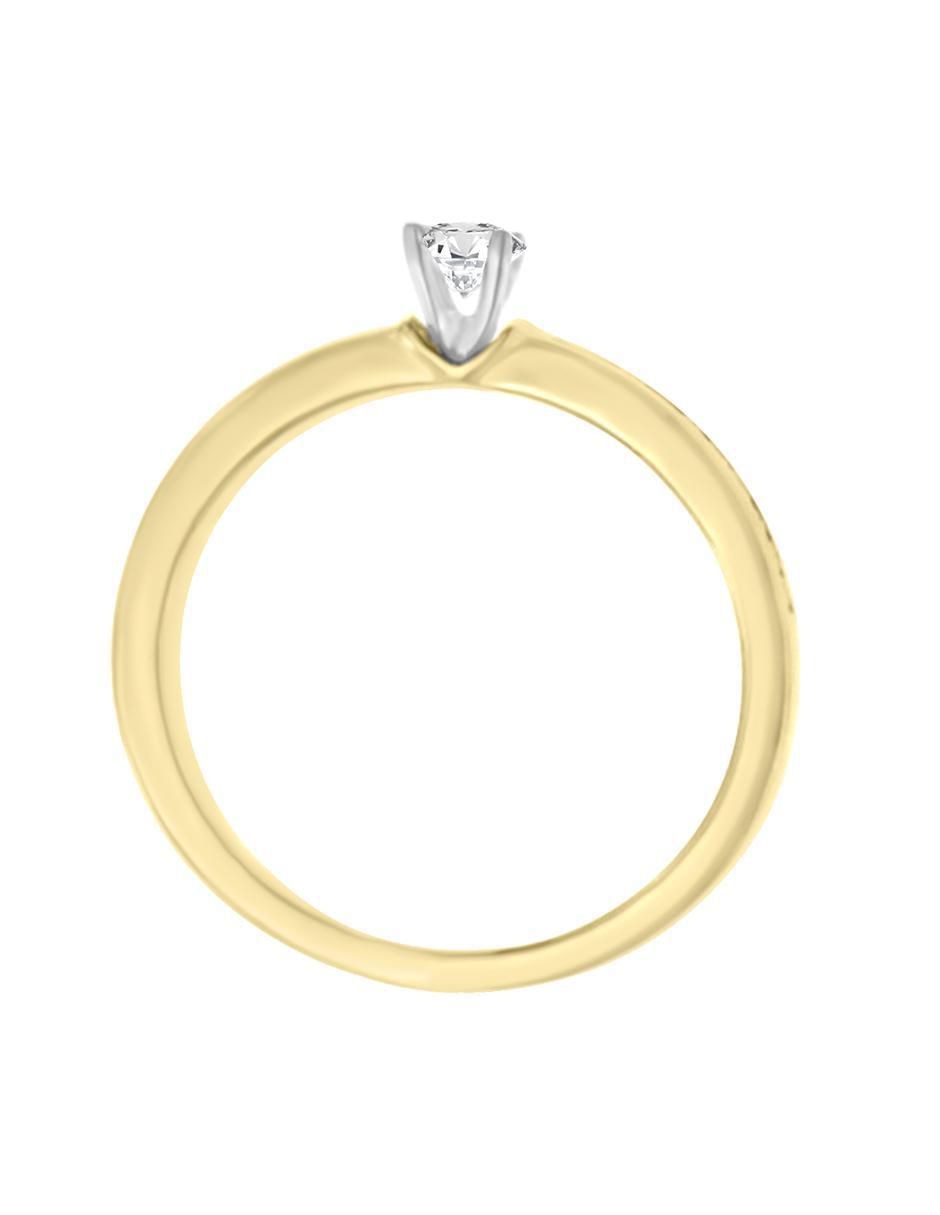 Solitario 14 k Anabelle diamante 5