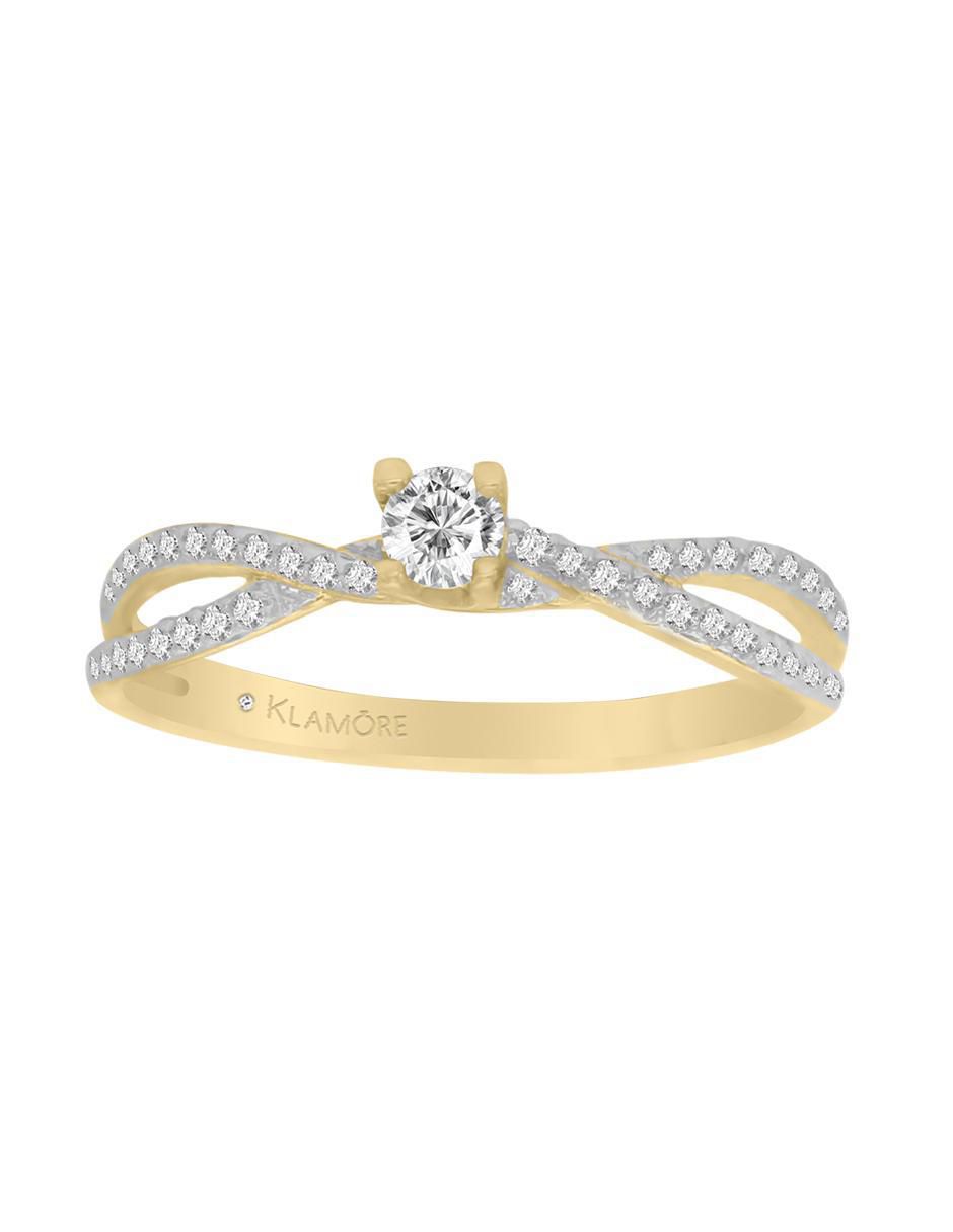 Solitario 14 k Tiana diamante Solitario 14 k Tiana diamante
