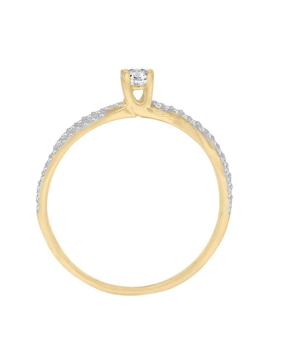 Solitario 14 k Tiana diamante 5