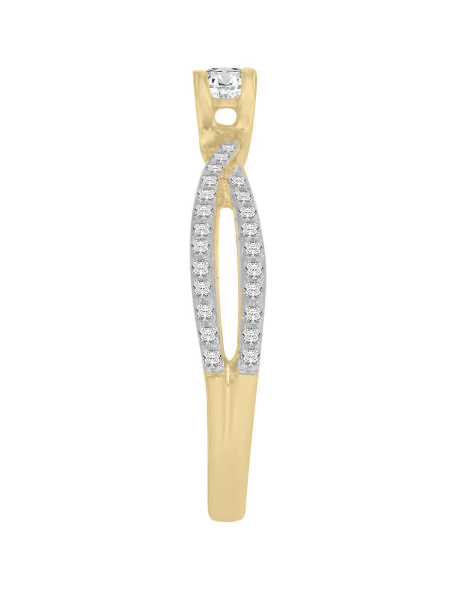 Solitario 14 k Tiana diamante 2