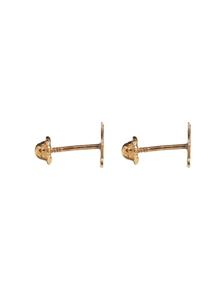 Broqueles de tortuga de oro amarillo 14 K con acabado espejo