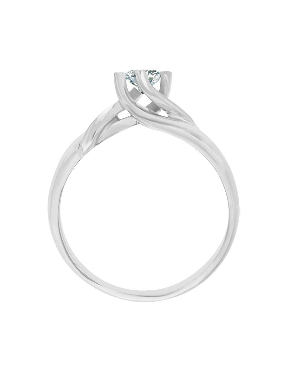 Solitario 14 k Enya diamante 4