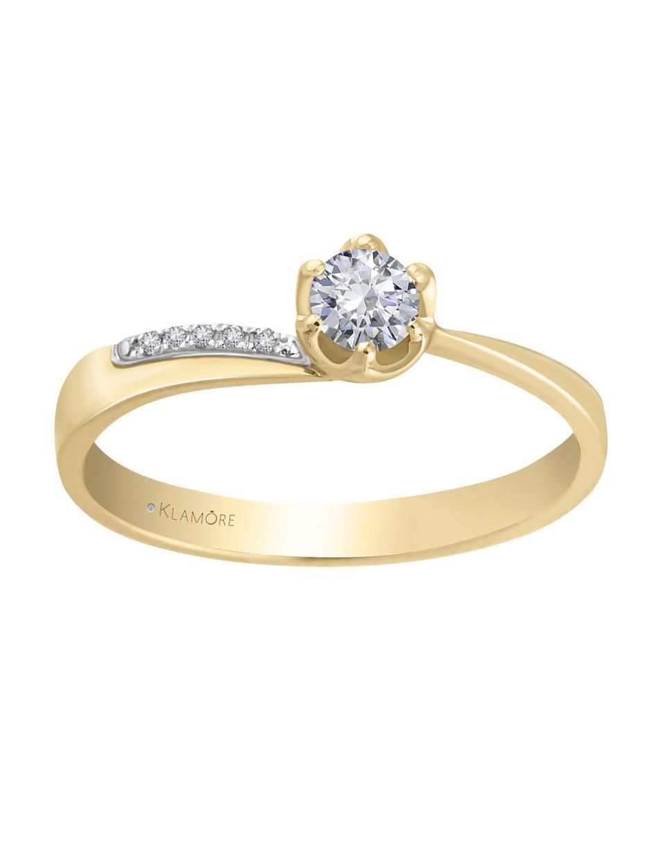 Solitario 14 k Carmen diamante Solitario 14 k Carmen diamante
