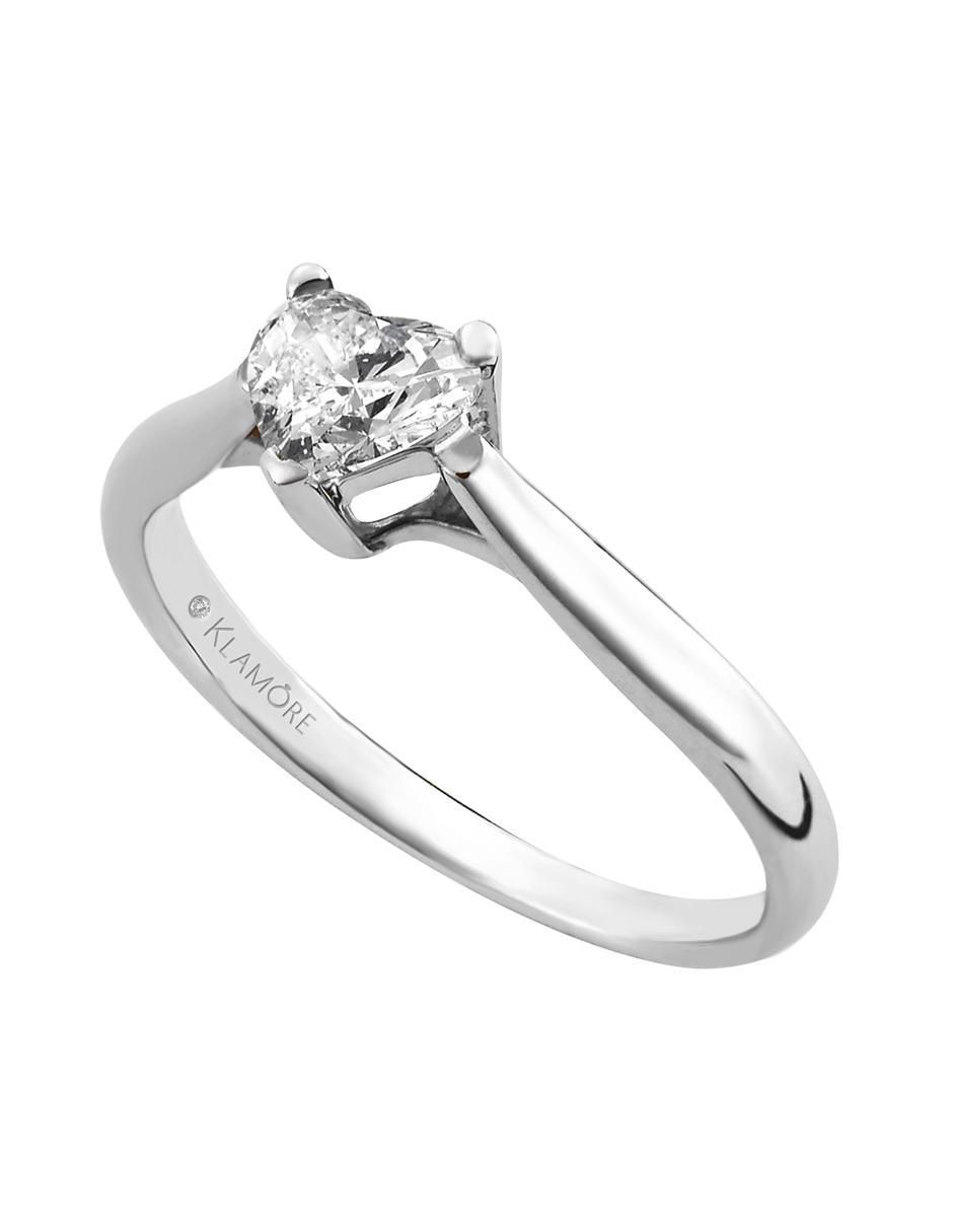 Solitario 14 k Cuare diamante 3