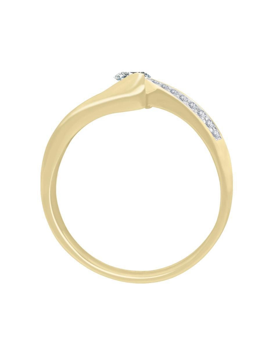 Solitario 14 k Scarlett diamante 3
