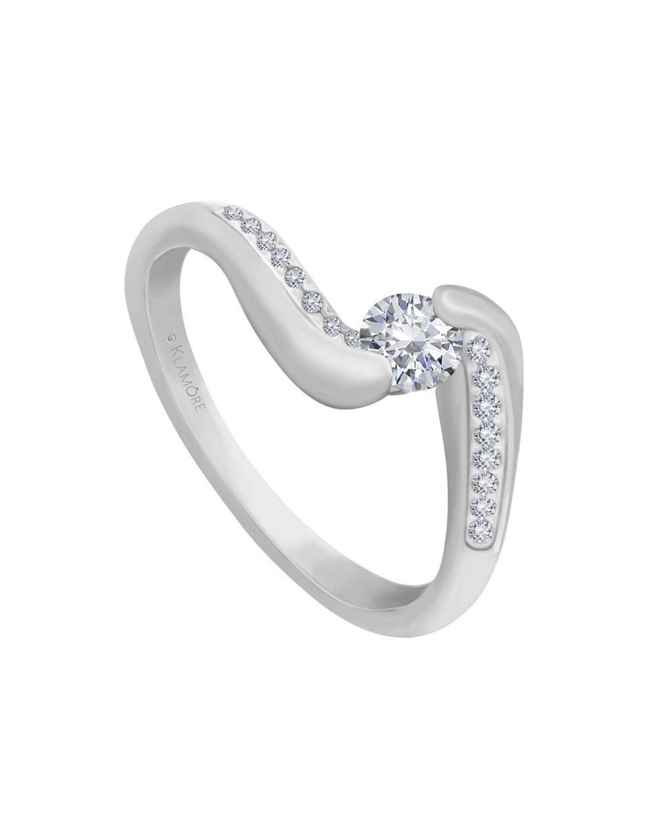 Solitario 14 k Scarlett diamante 5