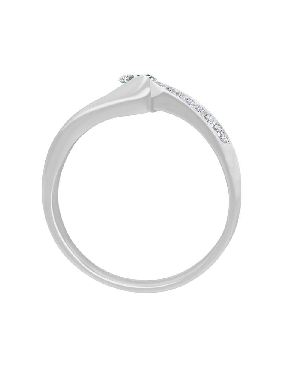 Solitario 14 k Scarlett diamante 3