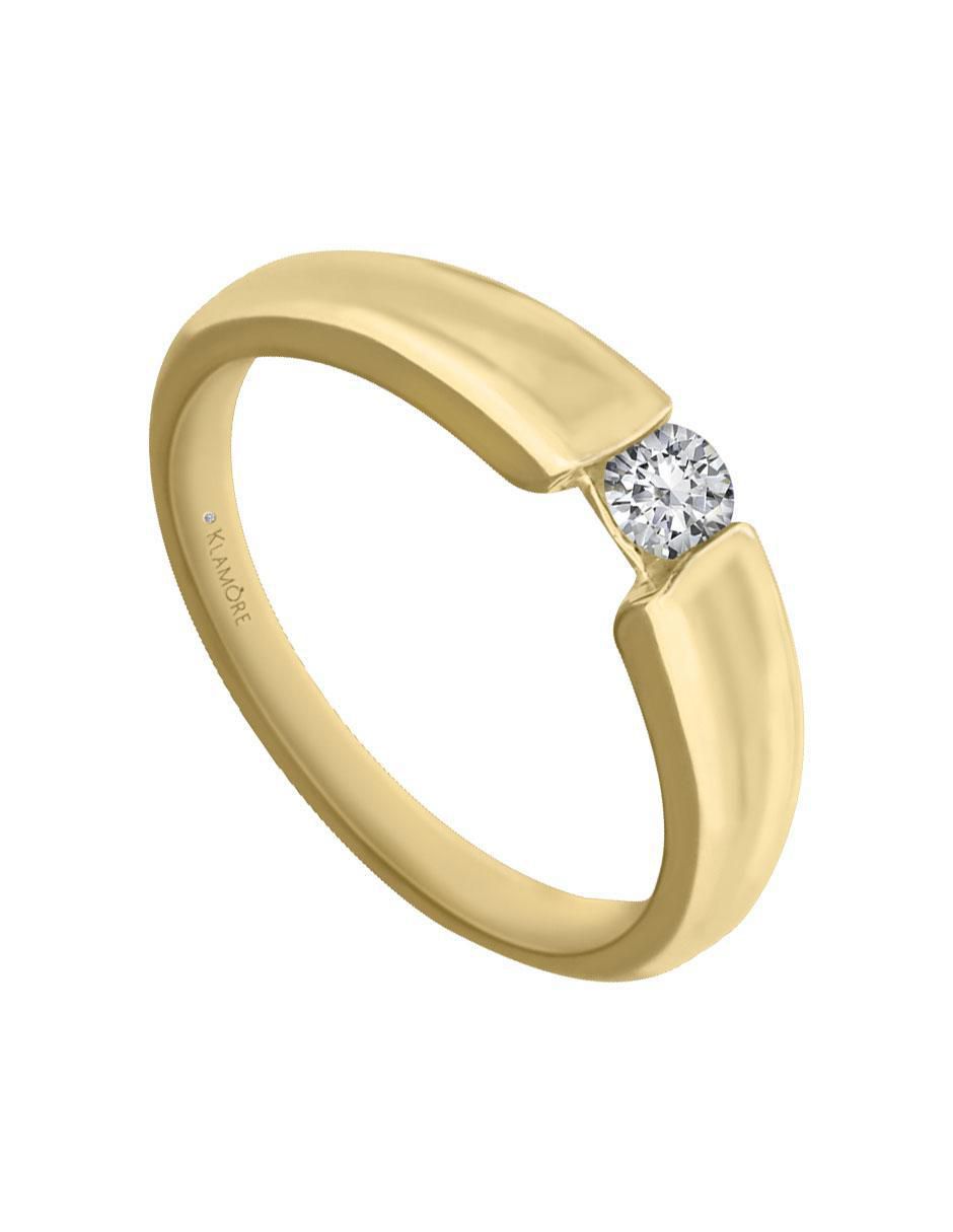 Solitario 14 k Ale diamante 5