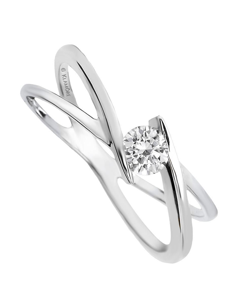 Solitario 14 k Rosen diamante 3