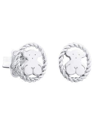 Aretes de oso de plata P 925 con acabado plateado Aretes de oso de plata P 925 con acabado plateado
