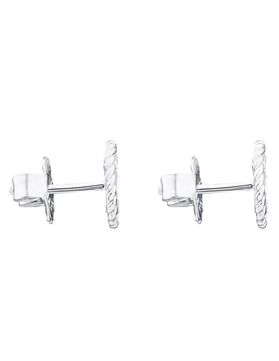 Aretes de oso de plata P 925 con acabado plateado 3