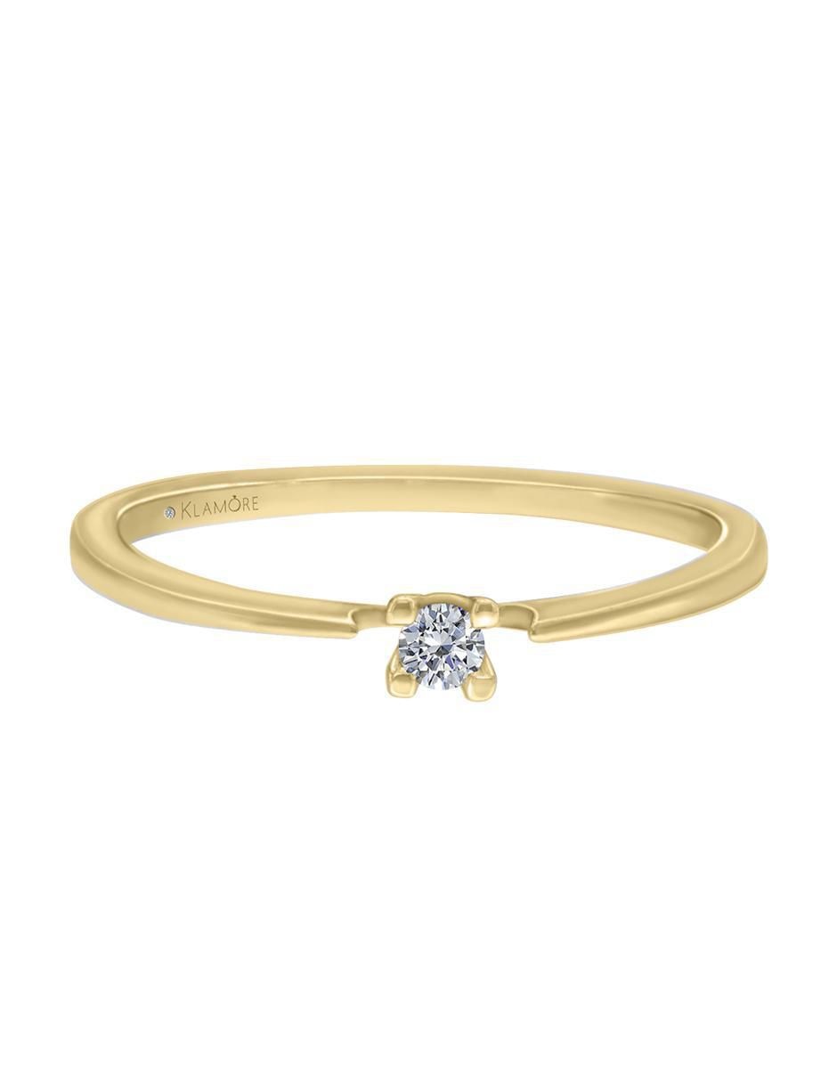 Solitario 14 k Demi diamante Solitario 14 k Demi diamante