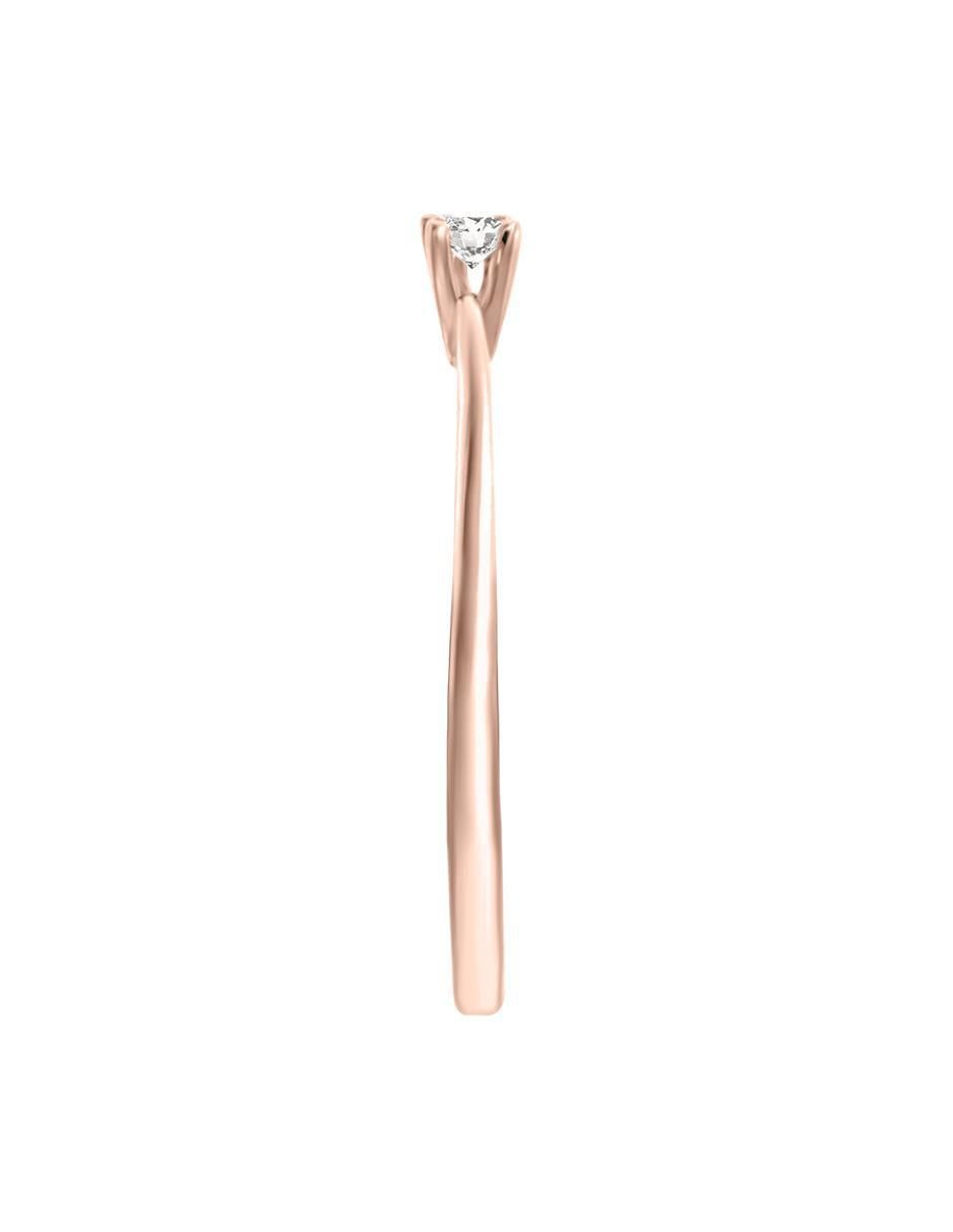 Solitario 14 k Demi diamante 3