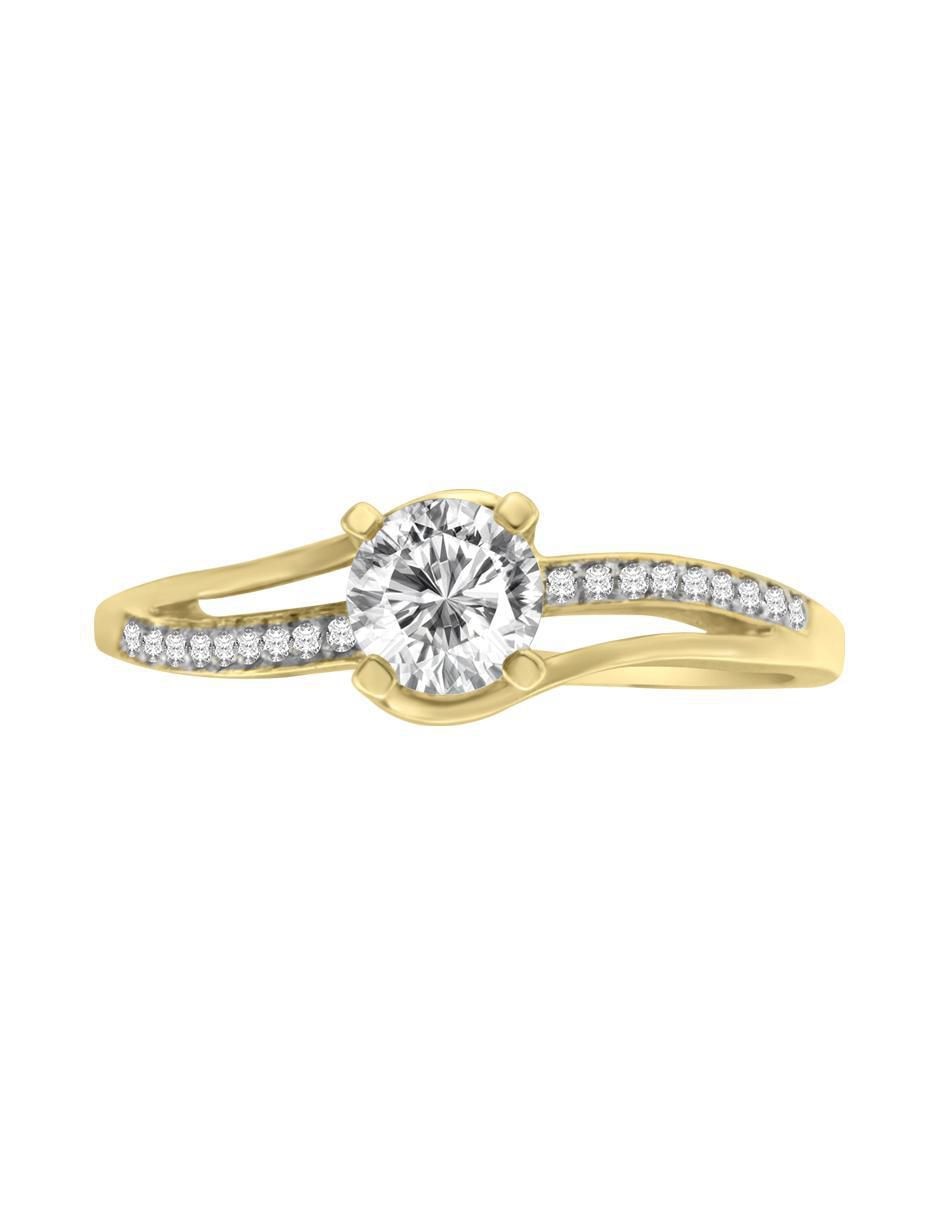 Solitario 14 k Amara diamante