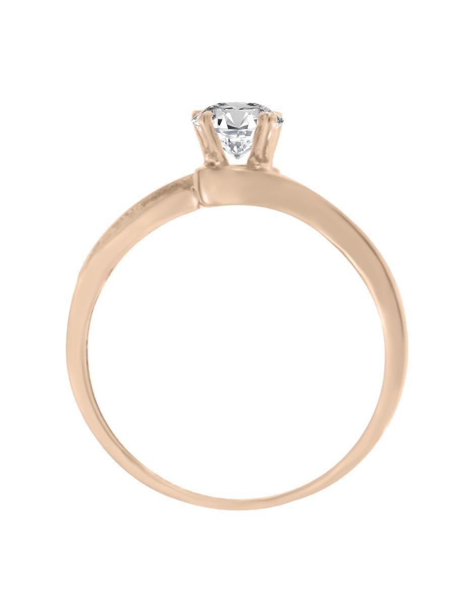 Solitario 14 k Amara diamante 2