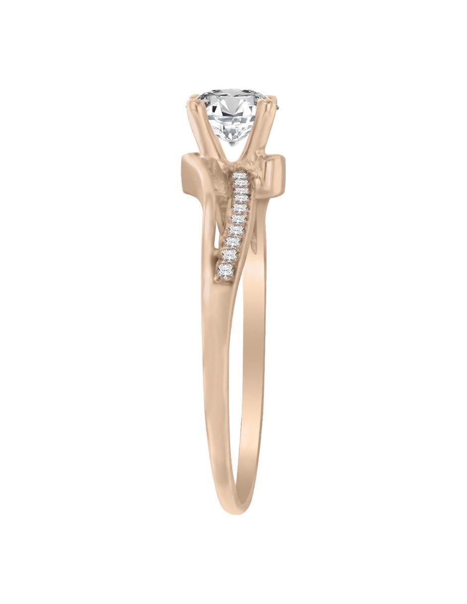 Solitario 14 k Amara diamante 5