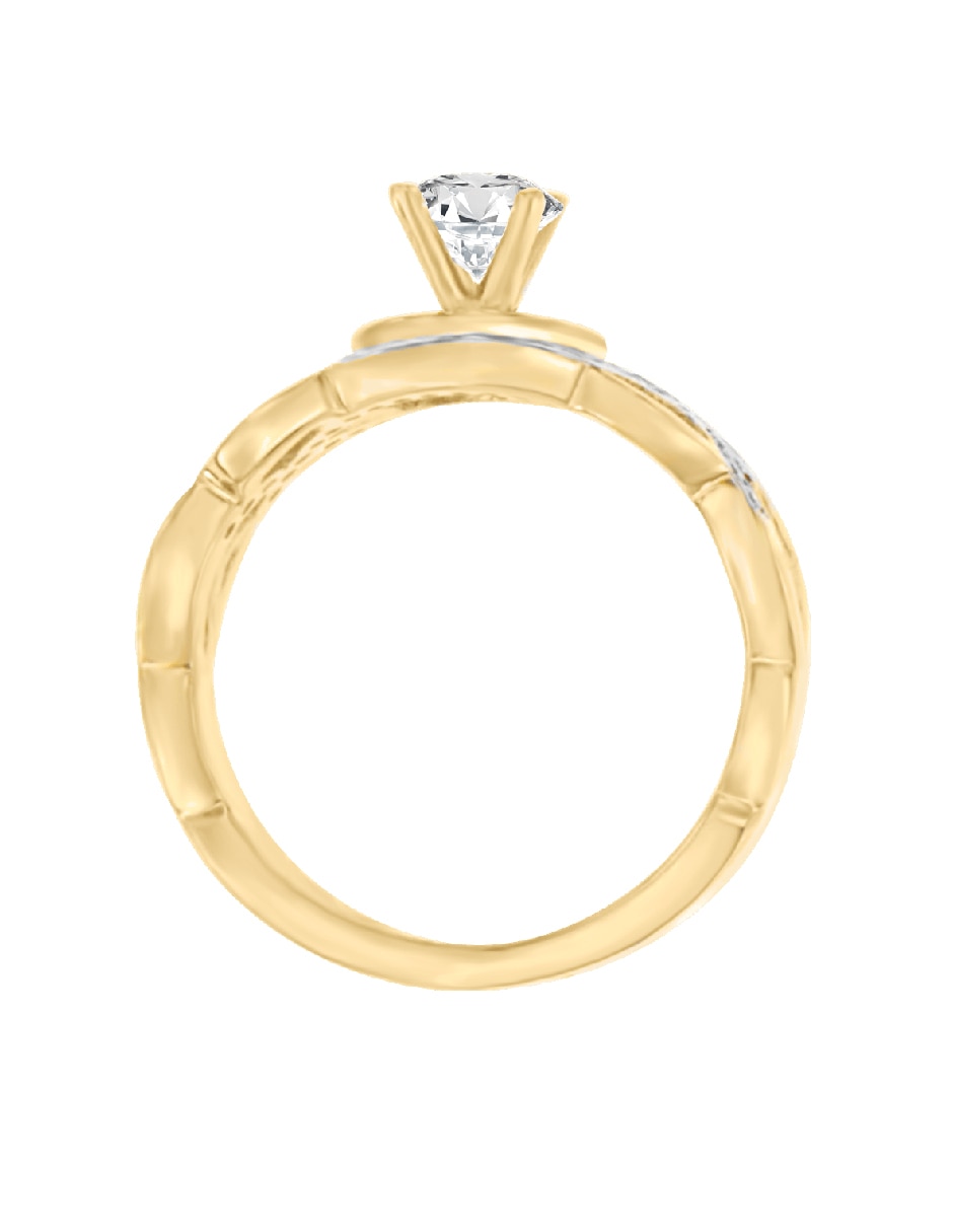Solitario 14 k Kendra diamante 4