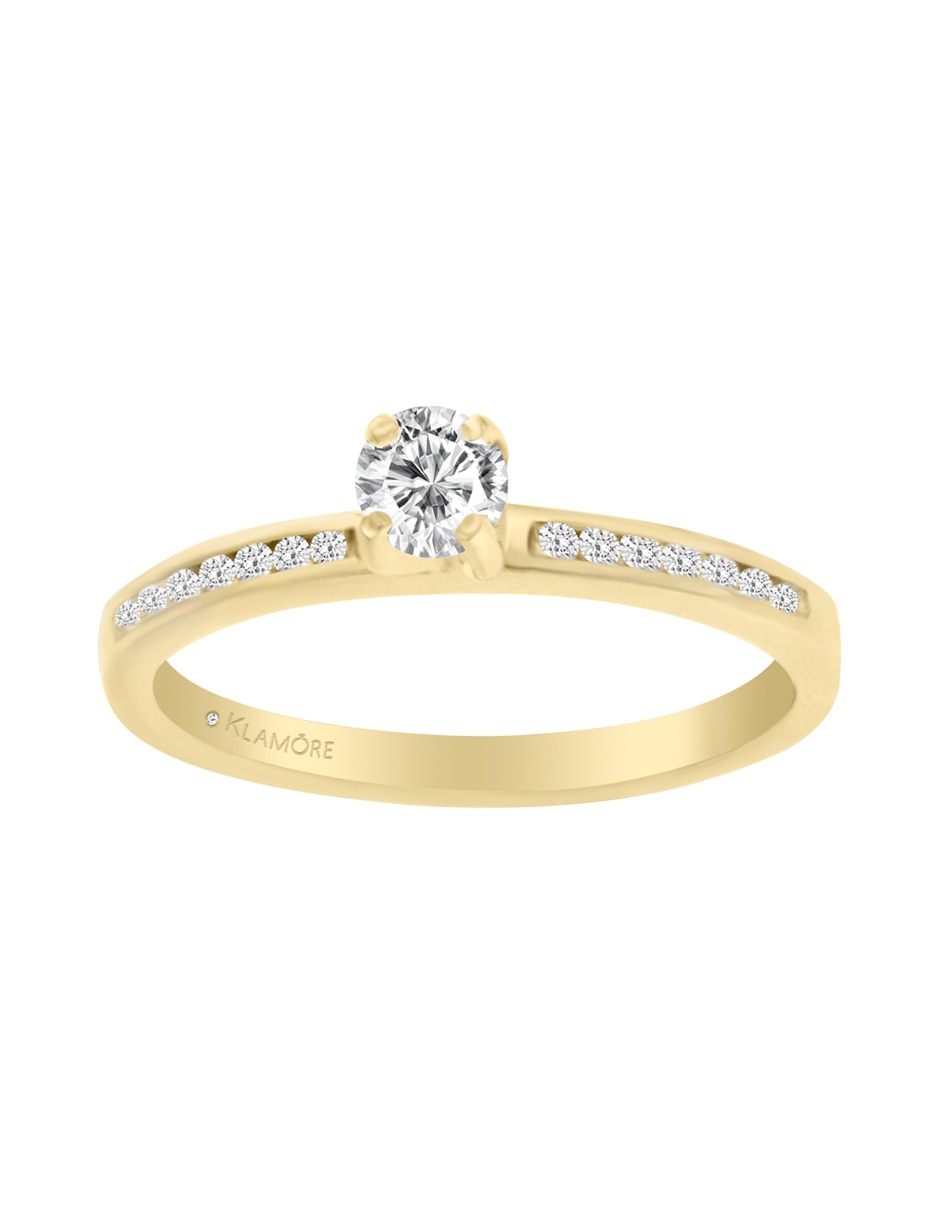Solitario 14 k Dalily diamante