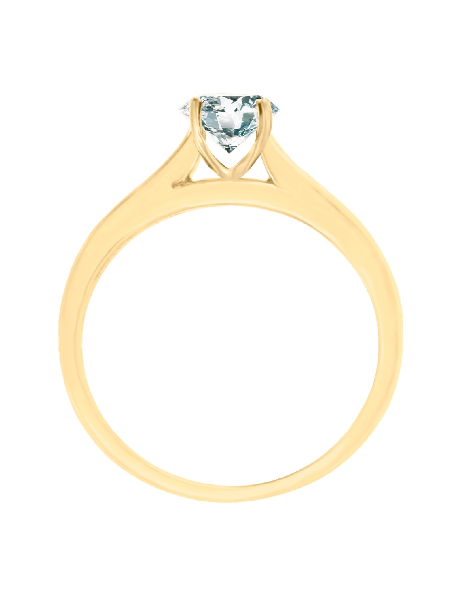 Solitario de oro 14 k Josely diamante 2