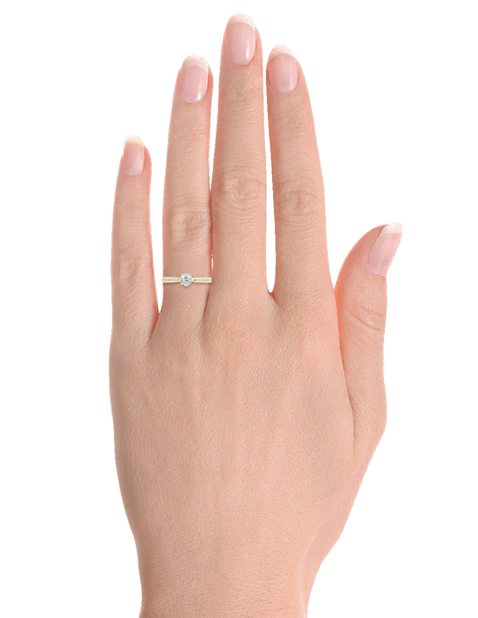 Solitario de oro 14 k Josely diamante Solitario de oro 14 k Josely diamante