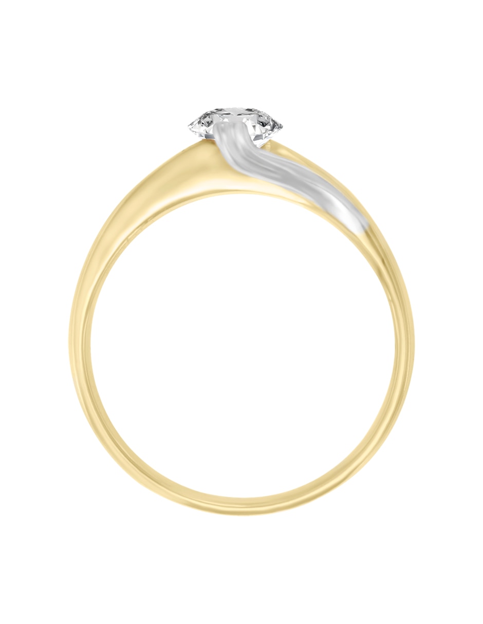 Solitario 14 k Amadis diamante 5