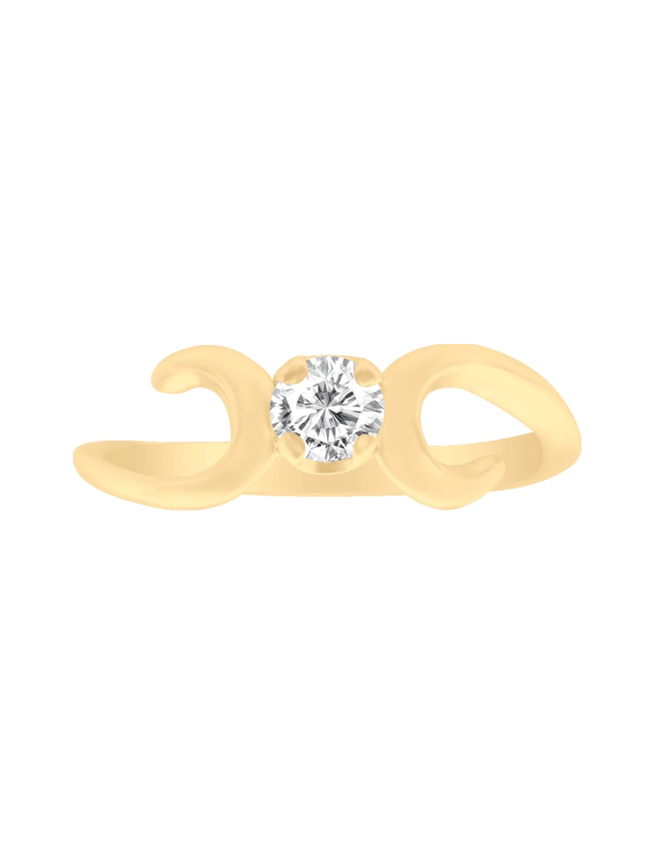 Solitario 14 k Enora diamante Solitario 14 k Enora diamante