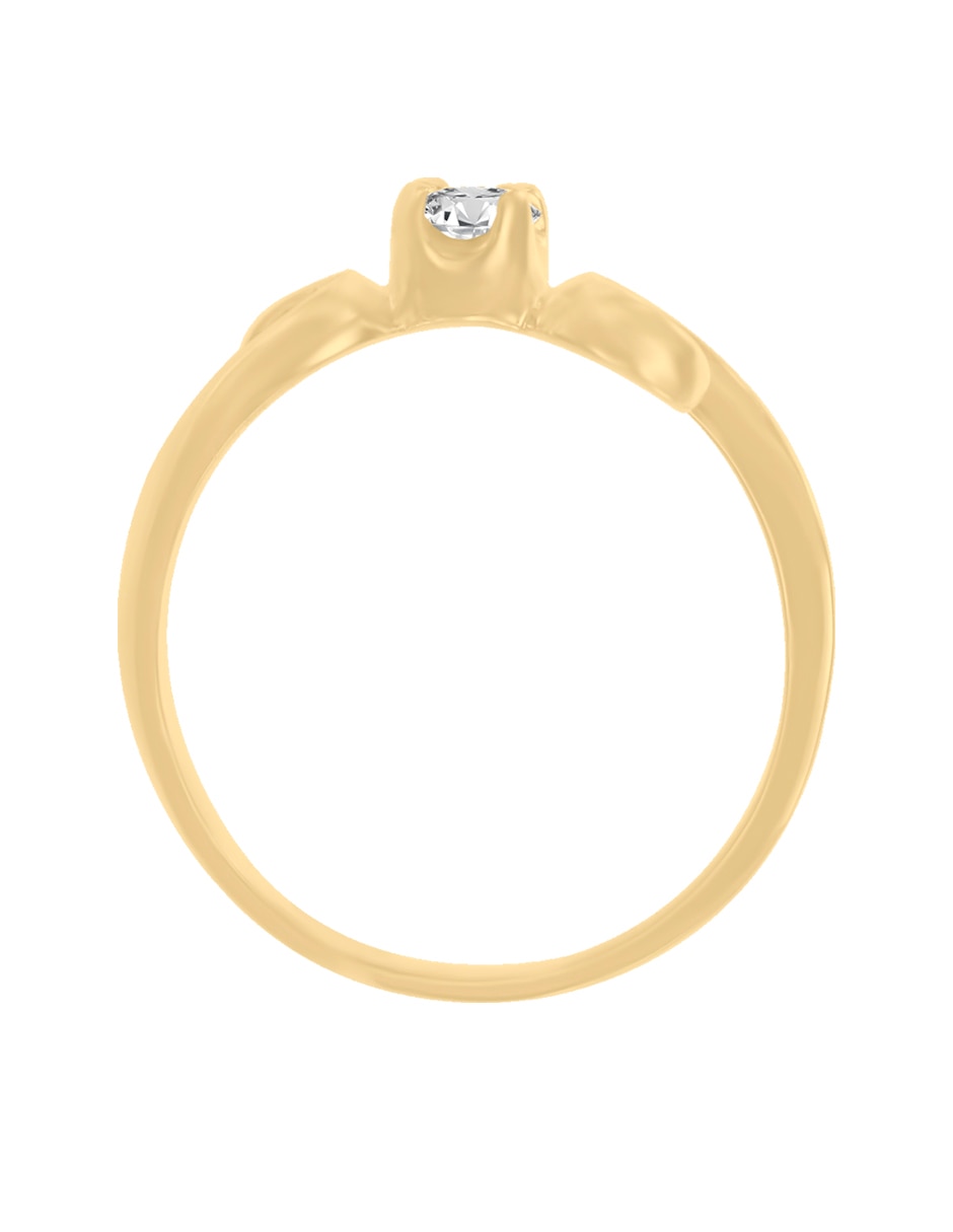 Solitario 14 k Enora diamante 5