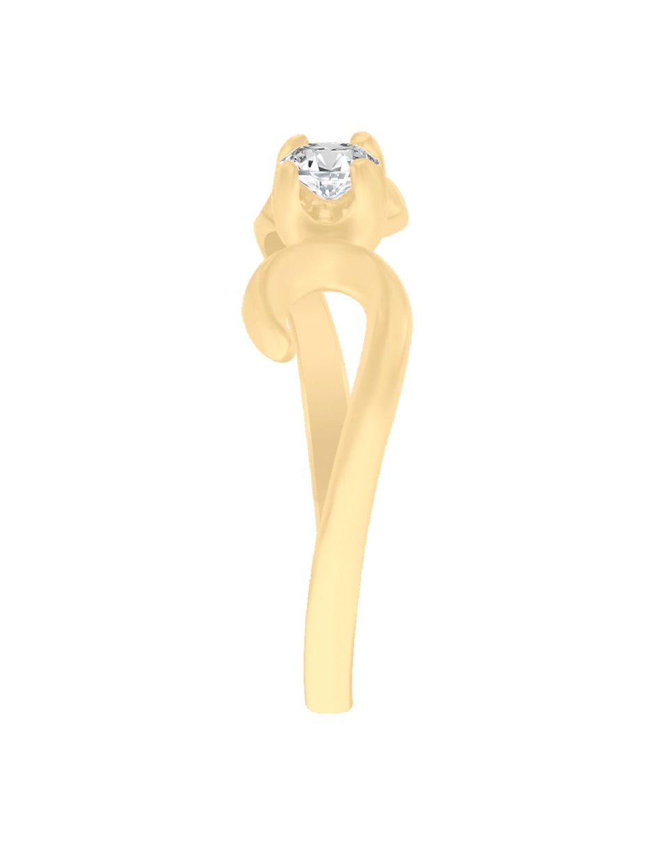 Solitario 14 k Enora diamante 2