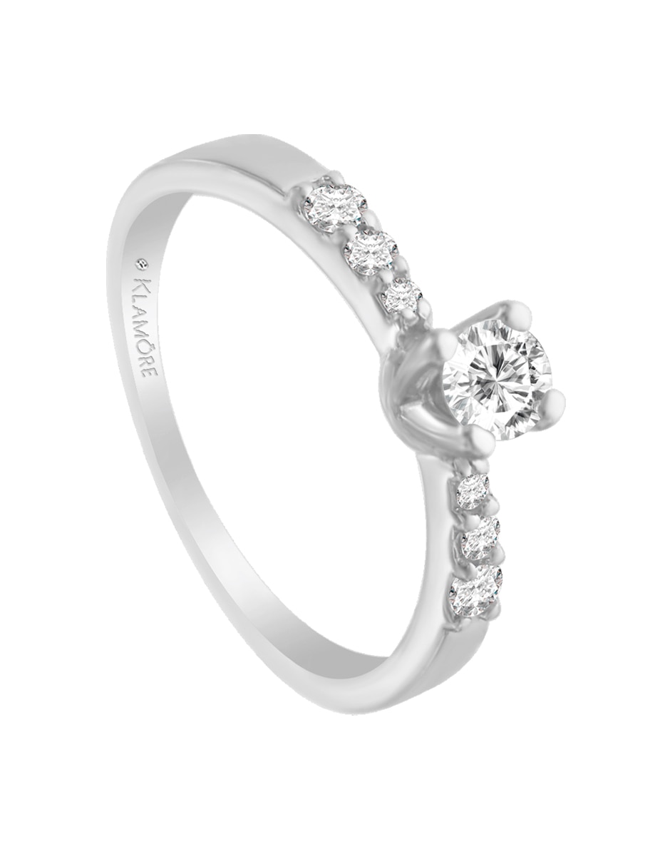 Solitario 14 k Mil diamante 3