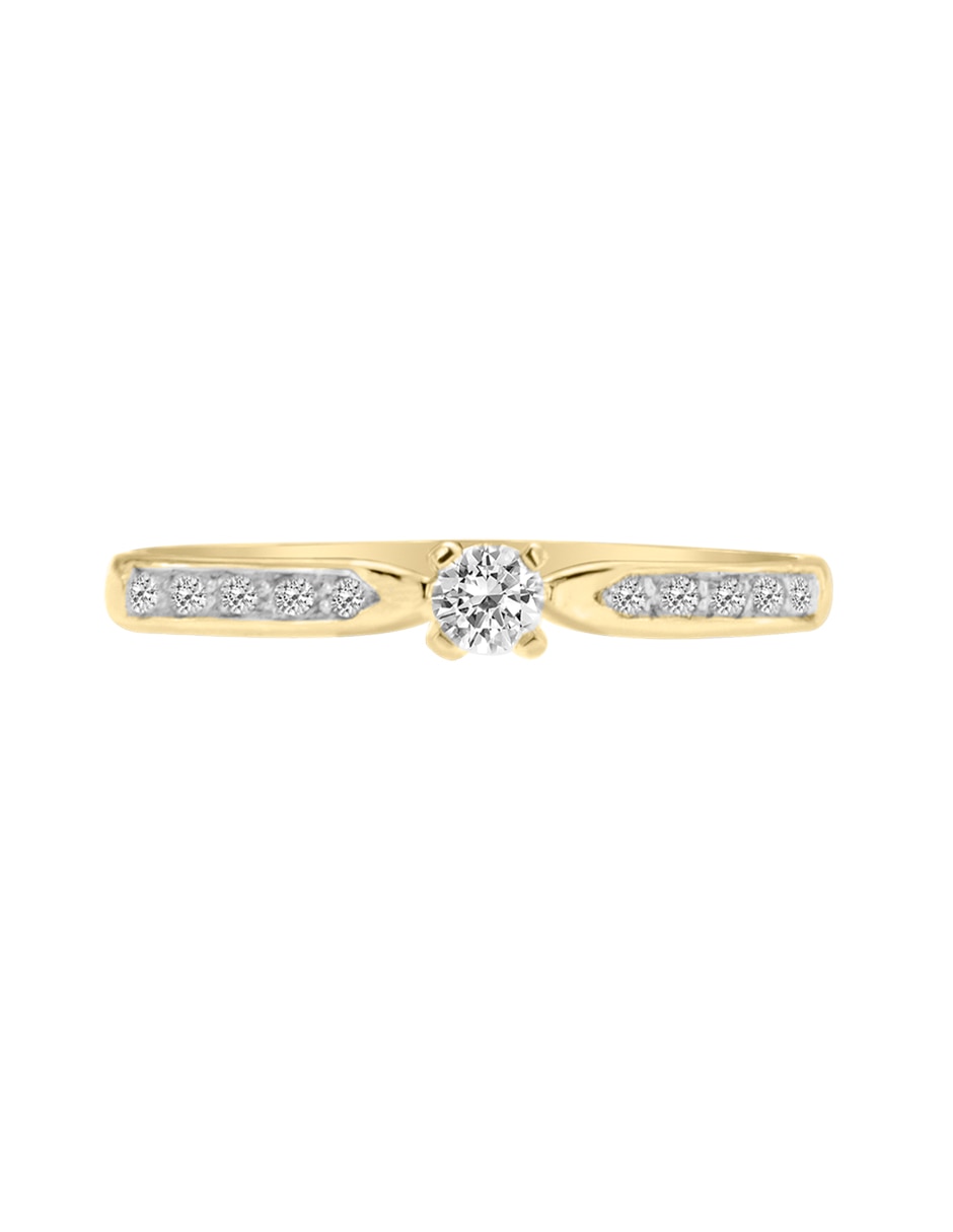 Solitario 14 k Kared diamante Solitario 14 k Kared diamante