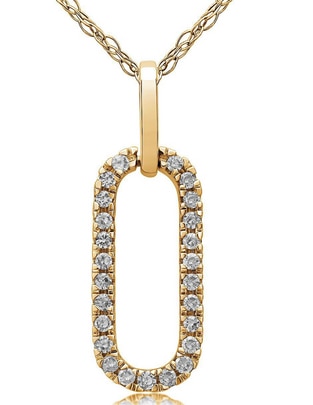 Collar ovalado Jayda de oro 14 K