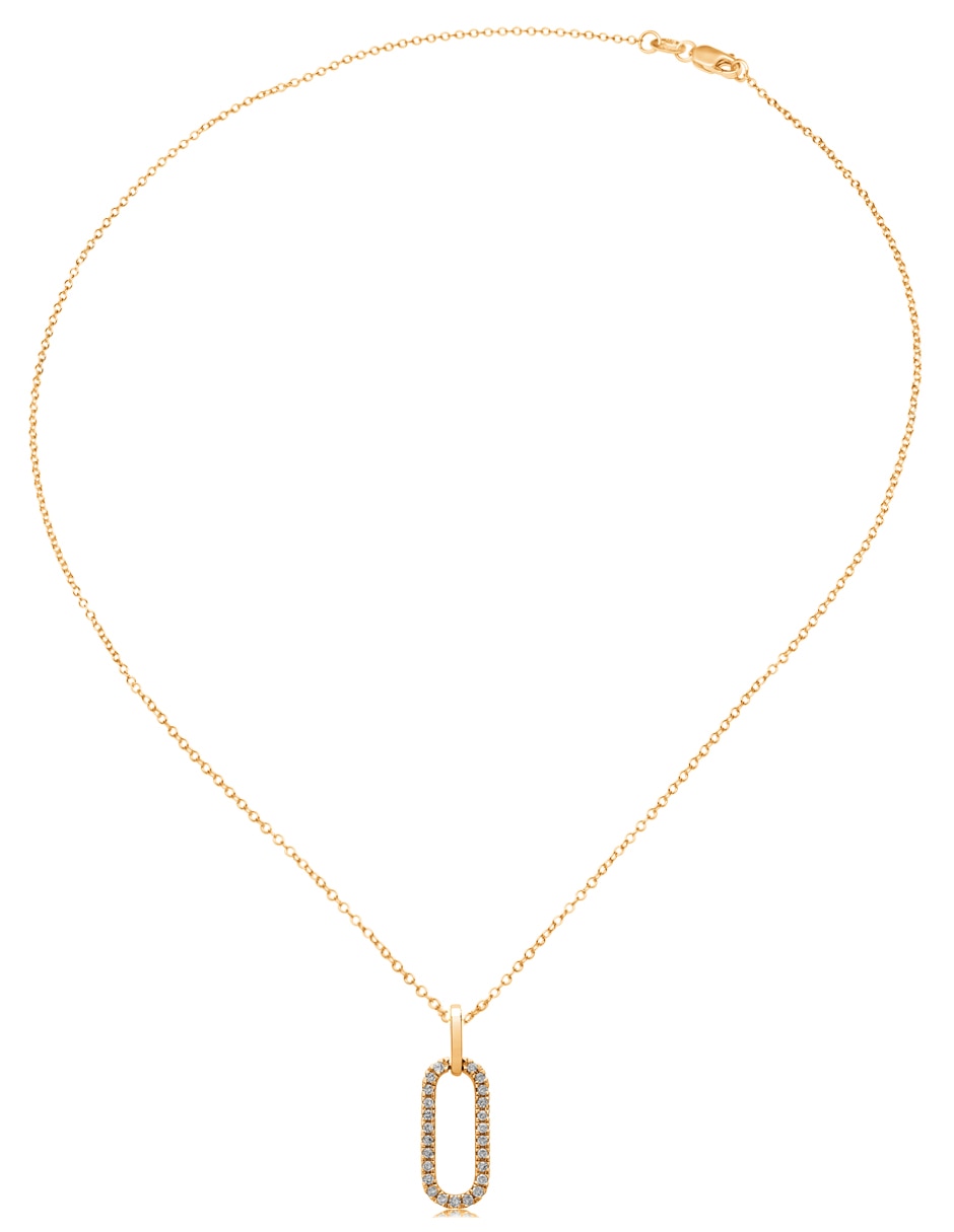 Collar ovalado Jayda de oro 14 K