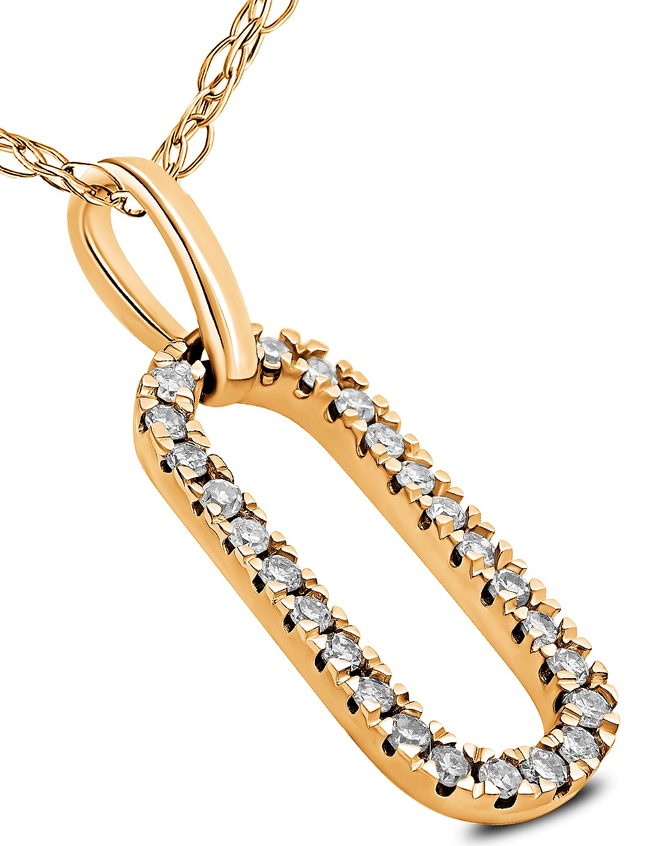 Collar ovalado Jayda de oro 14 K