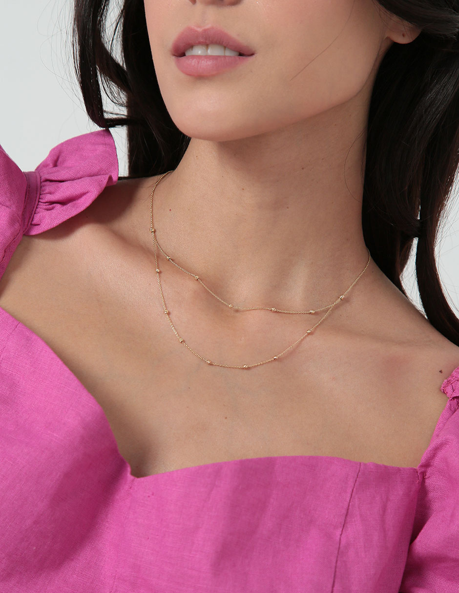 Collar Unoaerre de oro 14 K