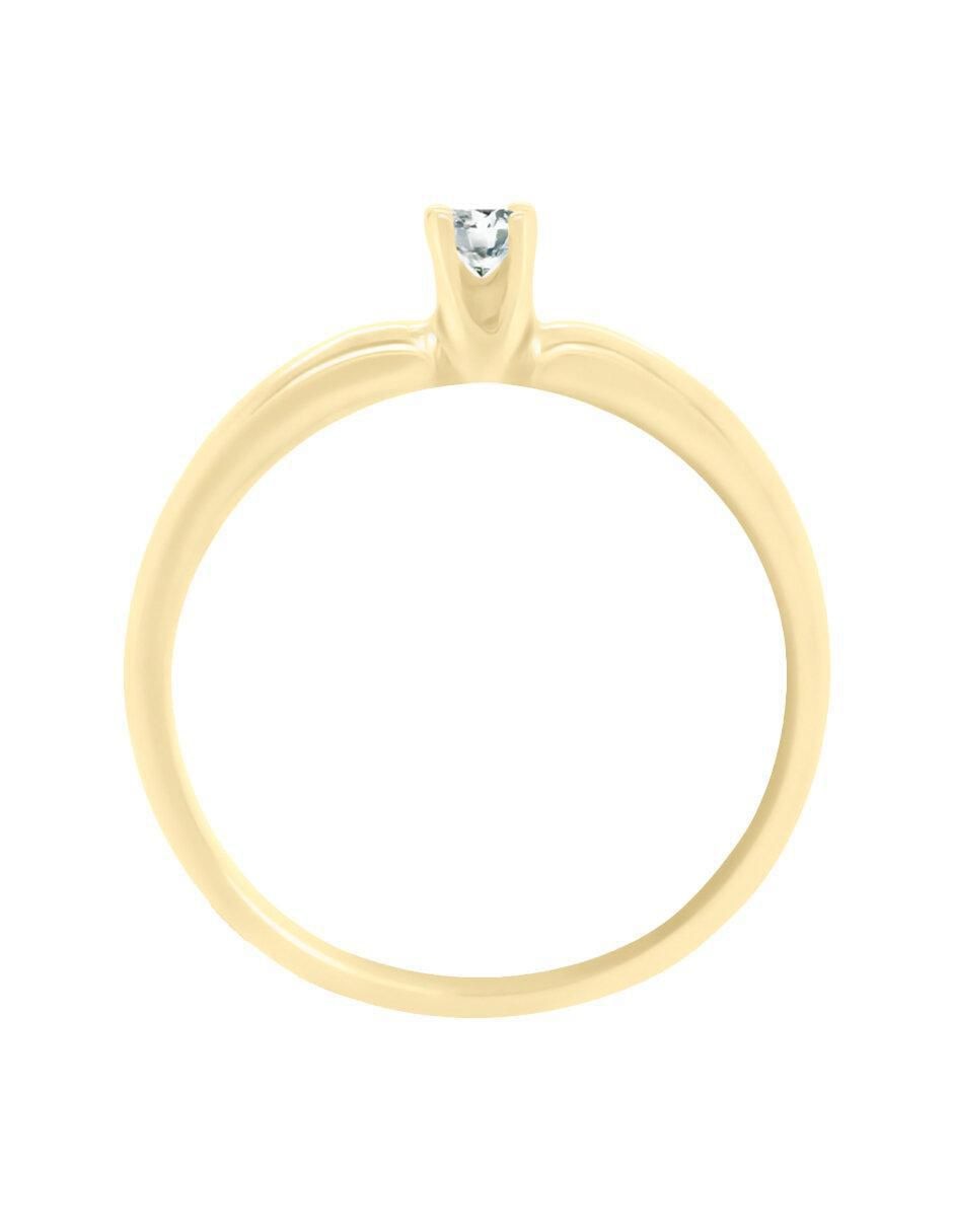 Solitario 14 k Aryan diamante 4