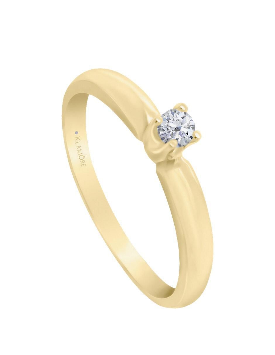 Solitario 14 k Aryan diamante 2