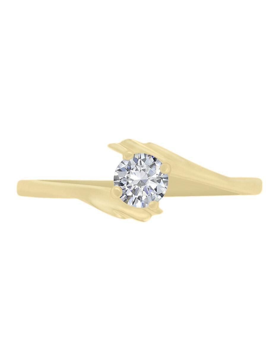 Solitario 14 k Carel diamante Solitario 14 k Carel diamante