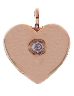 Charm de corazón de oro 14 K 1