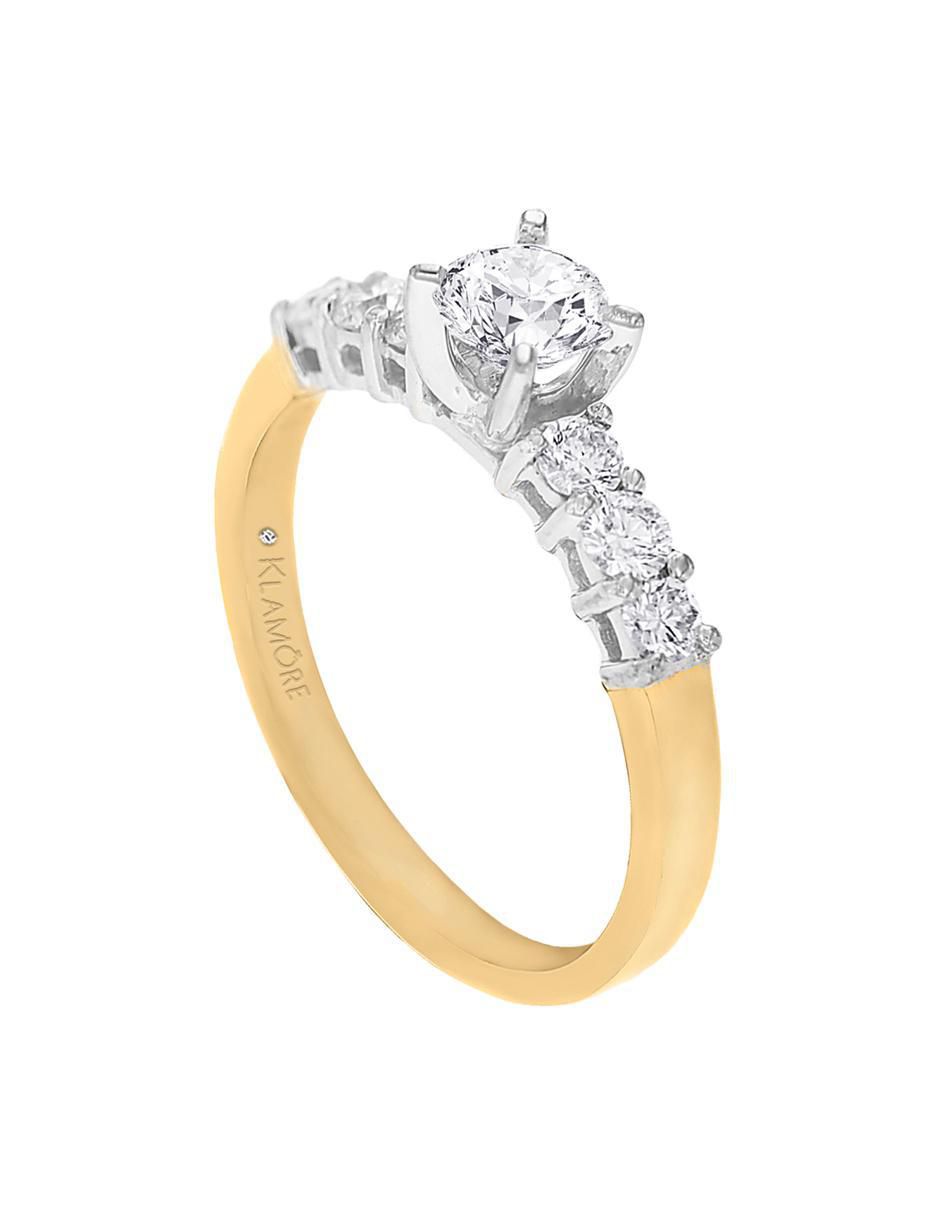 Solitario 14 k Clio diamante 4