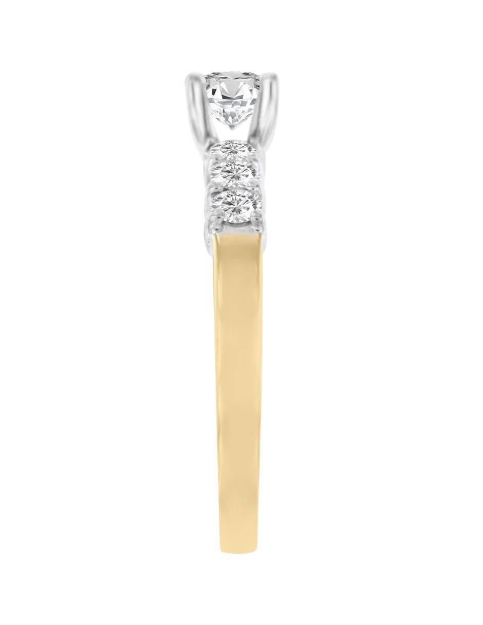 Solitario 14 k Clio diamante 2
