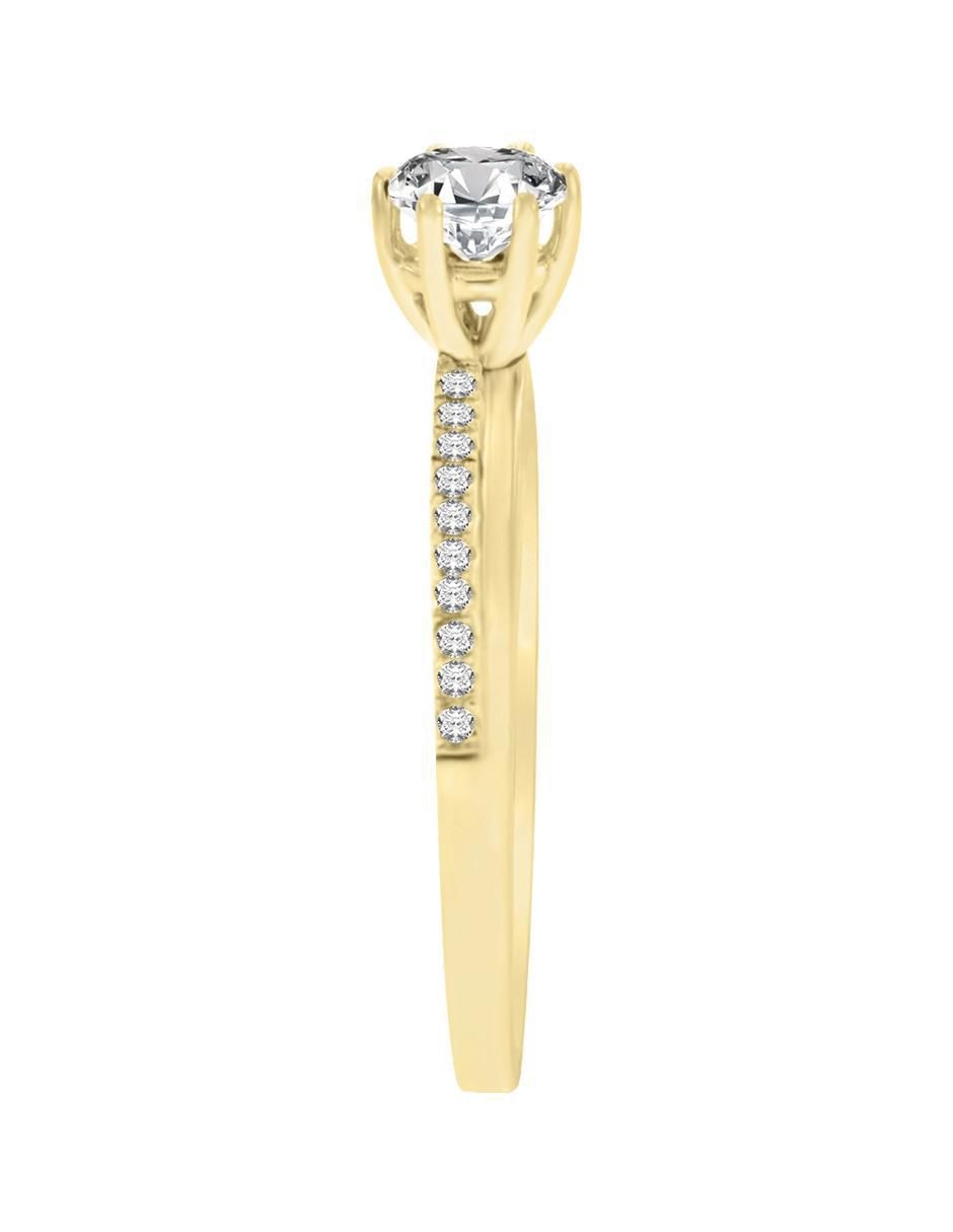Solitario 14 k Lina diamante 2