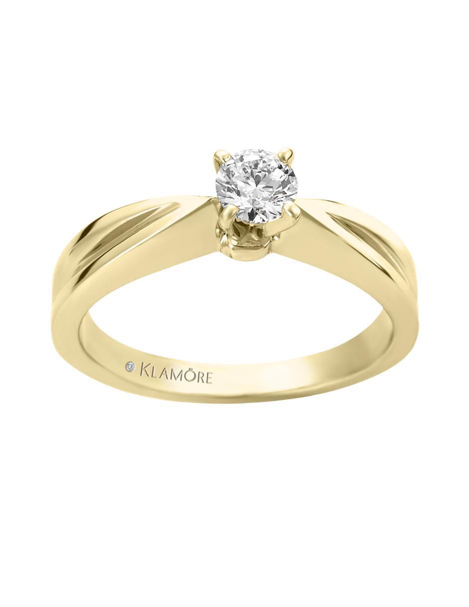 Solitario 14 k Sublime diamante