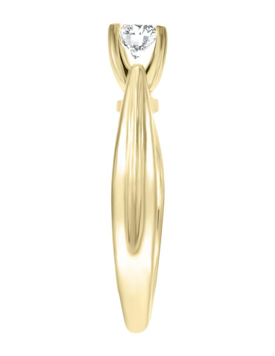 Solitario 14 k Sublime diamante 3
