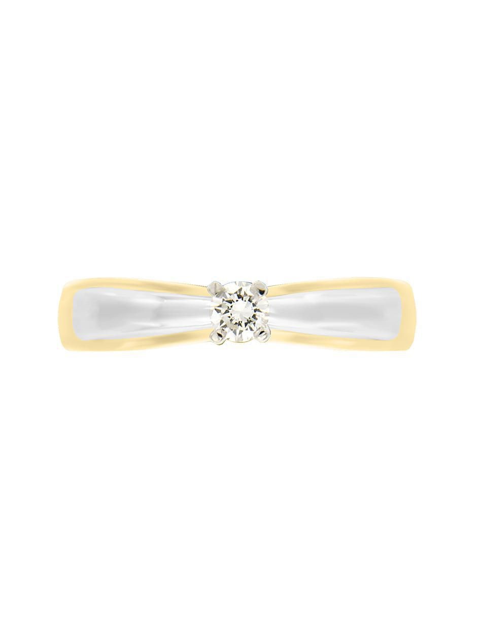 Solitario 14 k Kira diamante Solitario 14 k Kira diamante