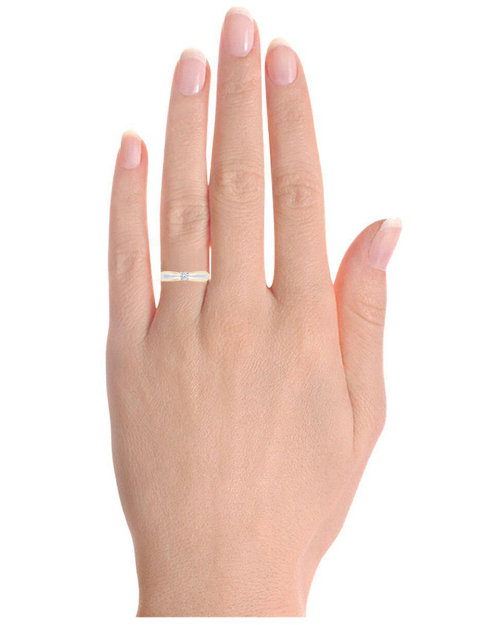 Solitario 14 k Kira diamante 2